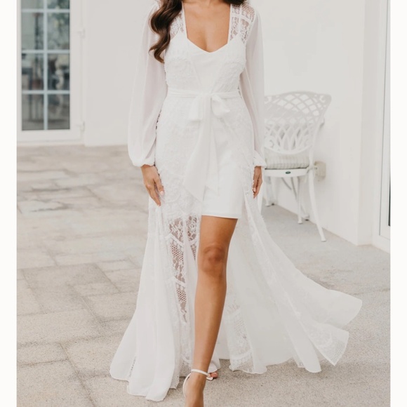 Le Rose Bridal Robe & Slip - Picture 1 of 15